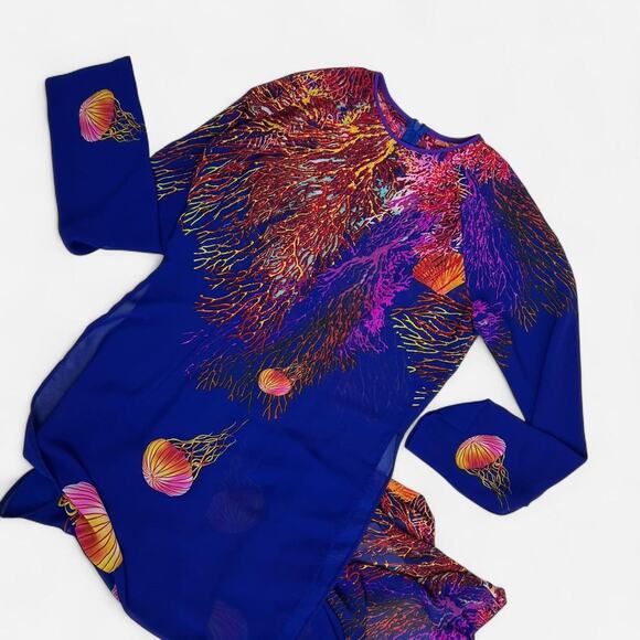 Ocean print sheer maxi dress - Picture 6 of 8